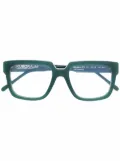 Kuboraum K3 square-frame glasses - Green