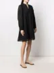 Closed V-neck long-sleeve dress