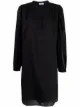 Image 1 of Closed V-neck long-sleeve dress