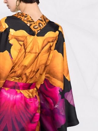 Kyoto abstract-print kimono top展示图