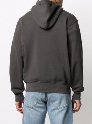 zipped-front cotton hoodie展示图