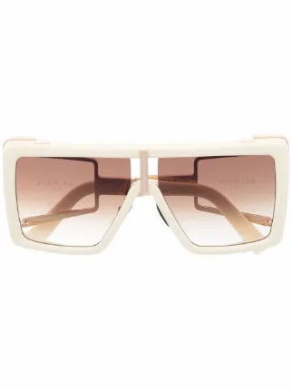 balmain sunglasses white