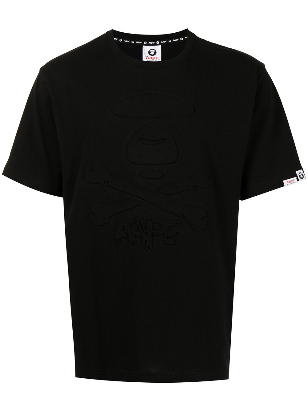 Aape By A Bathing Ape Logo-embossed T-shirt In Schwarz