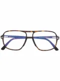TOM FORD Eyewear square-frame glasses - Brown