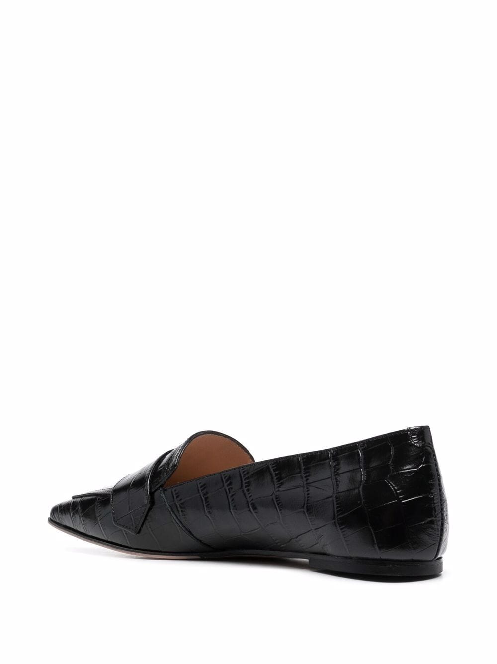 Scarosso croc-effect Pointed Loafers - Farfetch