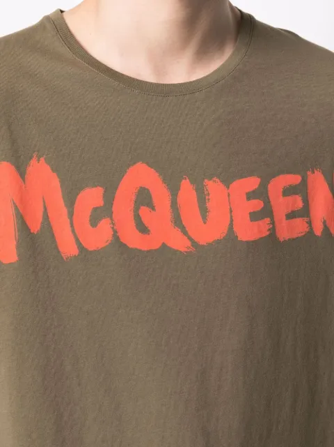 alexander mcqueen graffiti t shirt