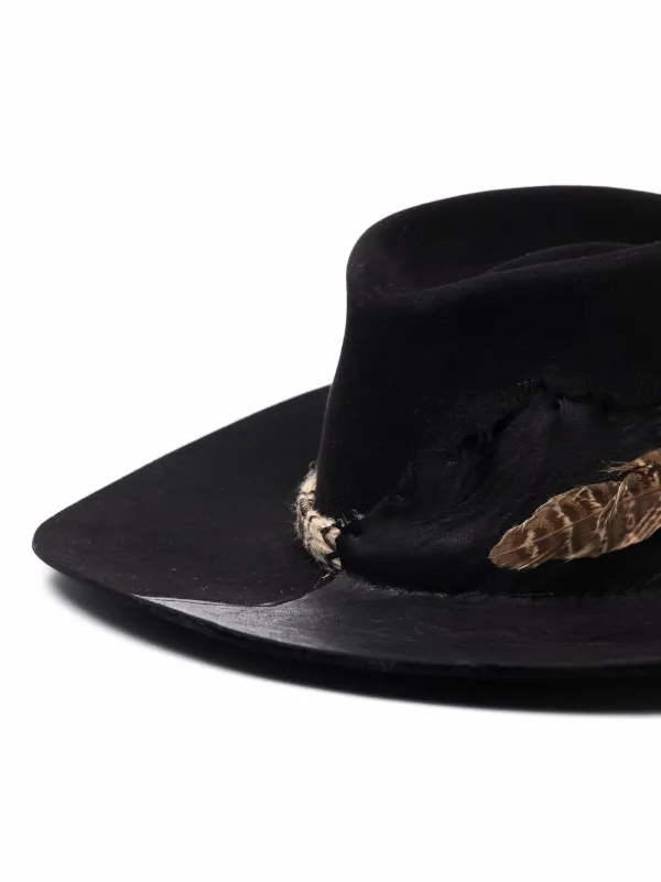 Nick Fouquet Panelled Wool Fedora Hat 
