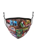 sprayground kid badge-print face mask - Black