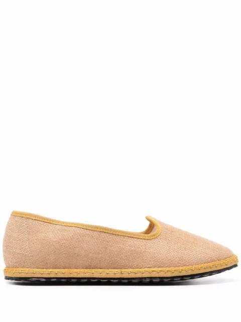 Vibi Venezia grosgrain trim loafers
