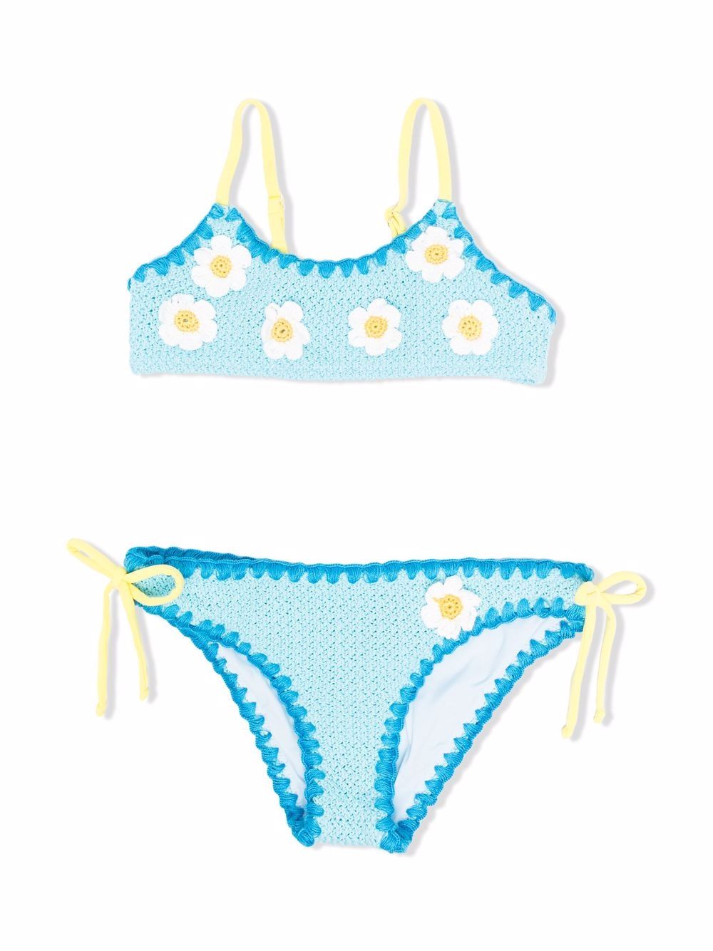 фото Mc2 saint barth kids crochet-knit bikini