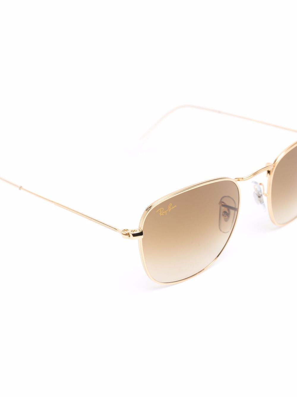 Shop Ray Ban Frank Legend Rb3857 Sunglasses In Gold