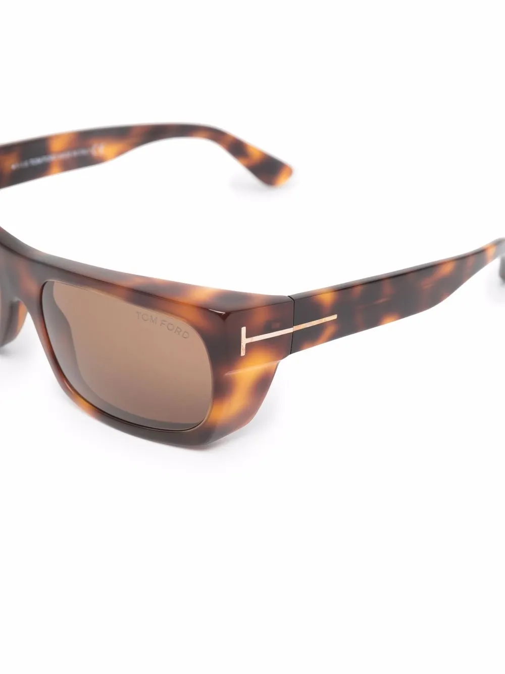 Tom Ford Tortoiseshell Square-frame Sunglasses In Braun