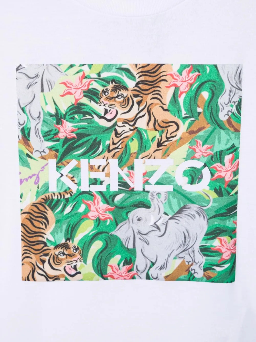 фото Kenzo kids футболка с графичным принтом