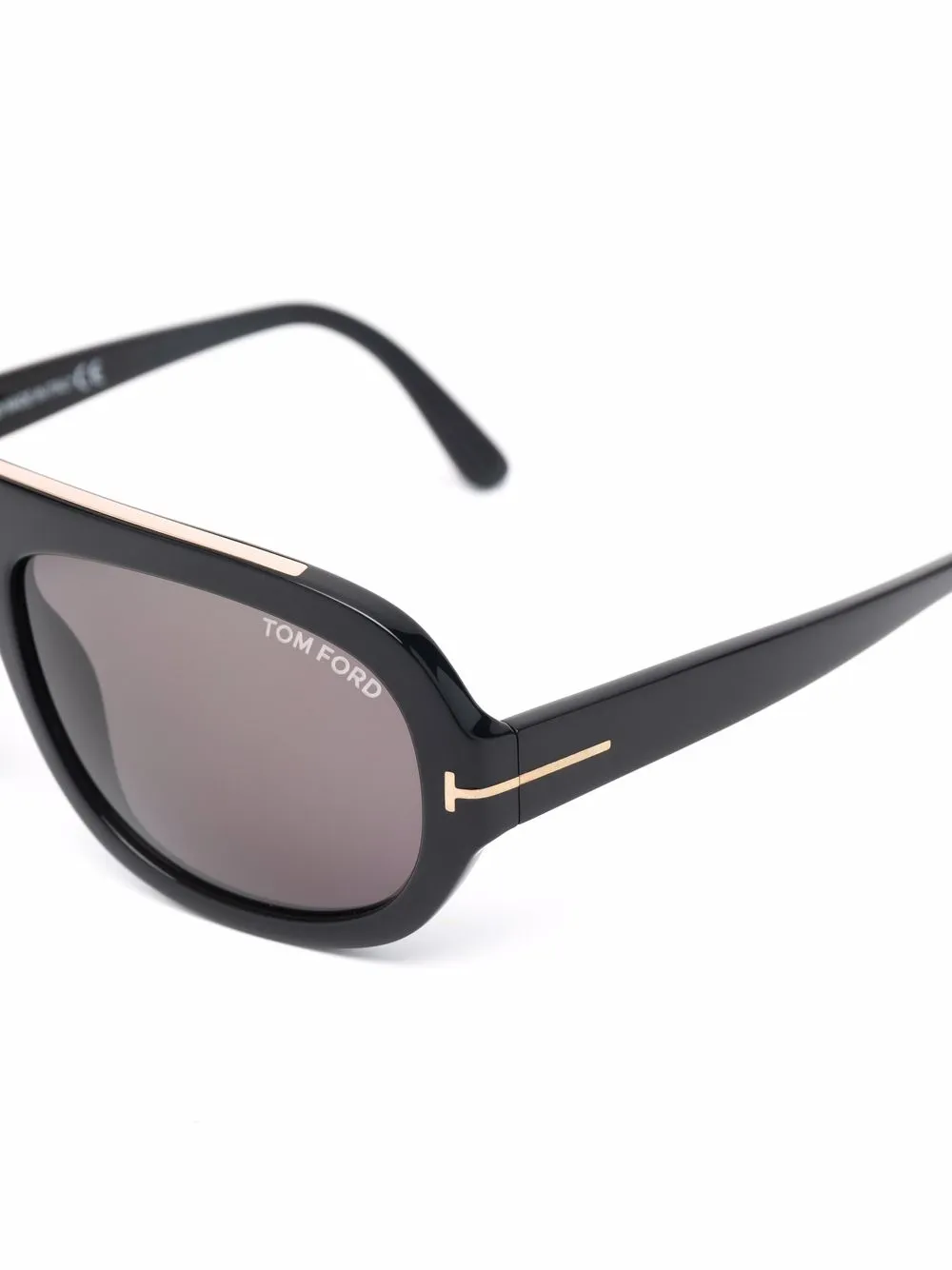 TOM FORD Eyewear Zonnebril met piloten montuur Zwart