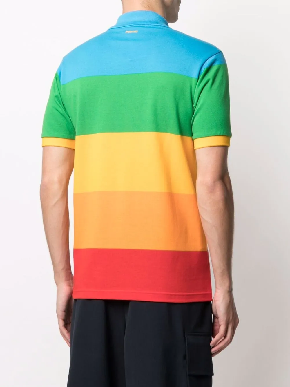 фото Lacoste полосатая рубашка поло в стиле колор-блок