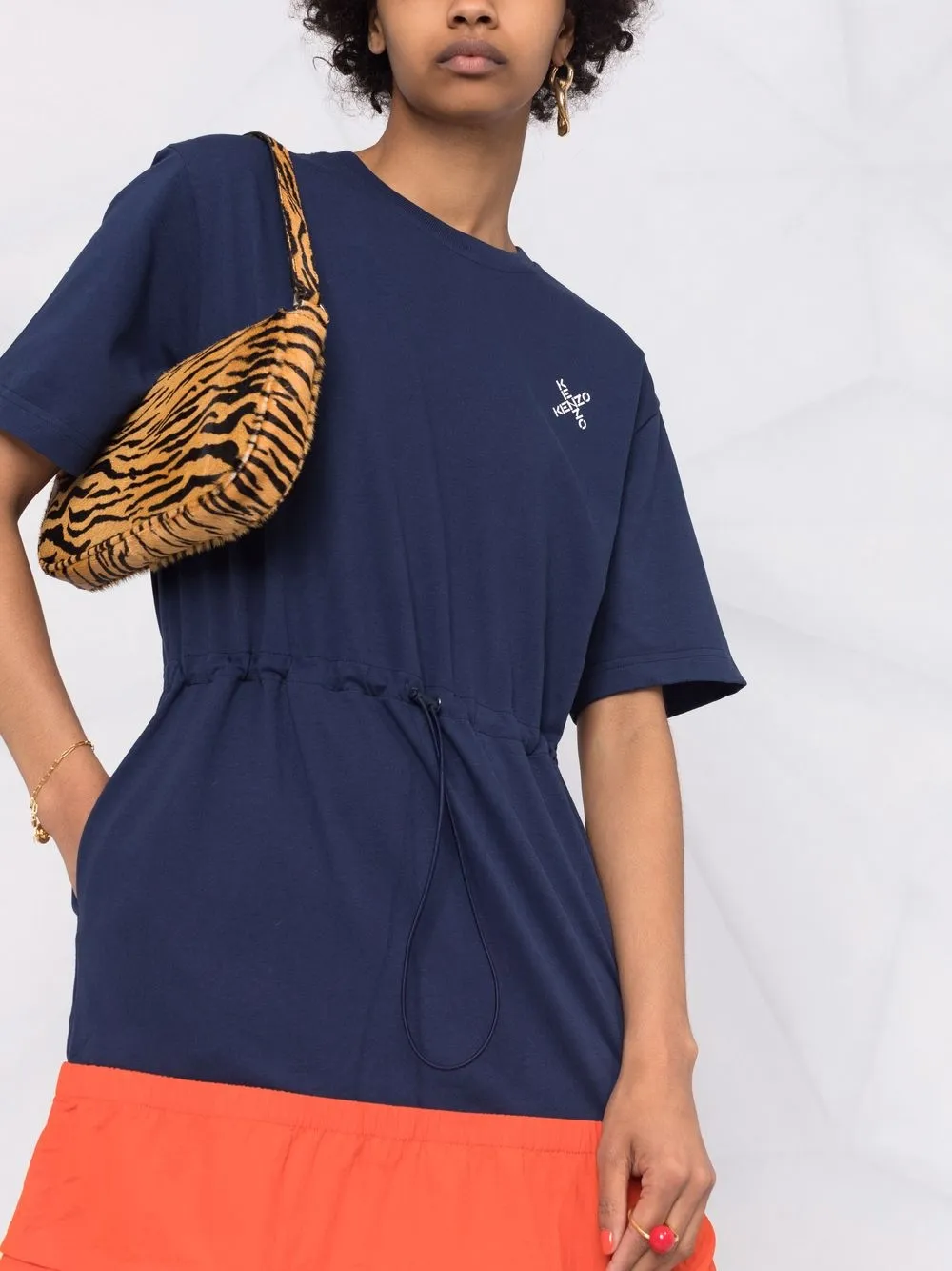 фото Kenzo платье-футболка в двух тонах