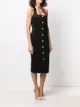 Balmain halterneck button-embellished dress