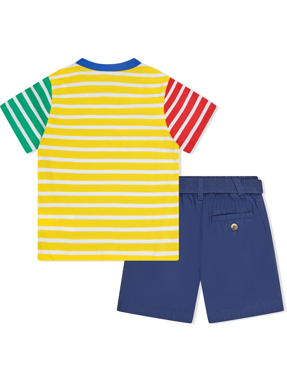 фото Ralph lauren kids комплект из шортов и футболки в полоску