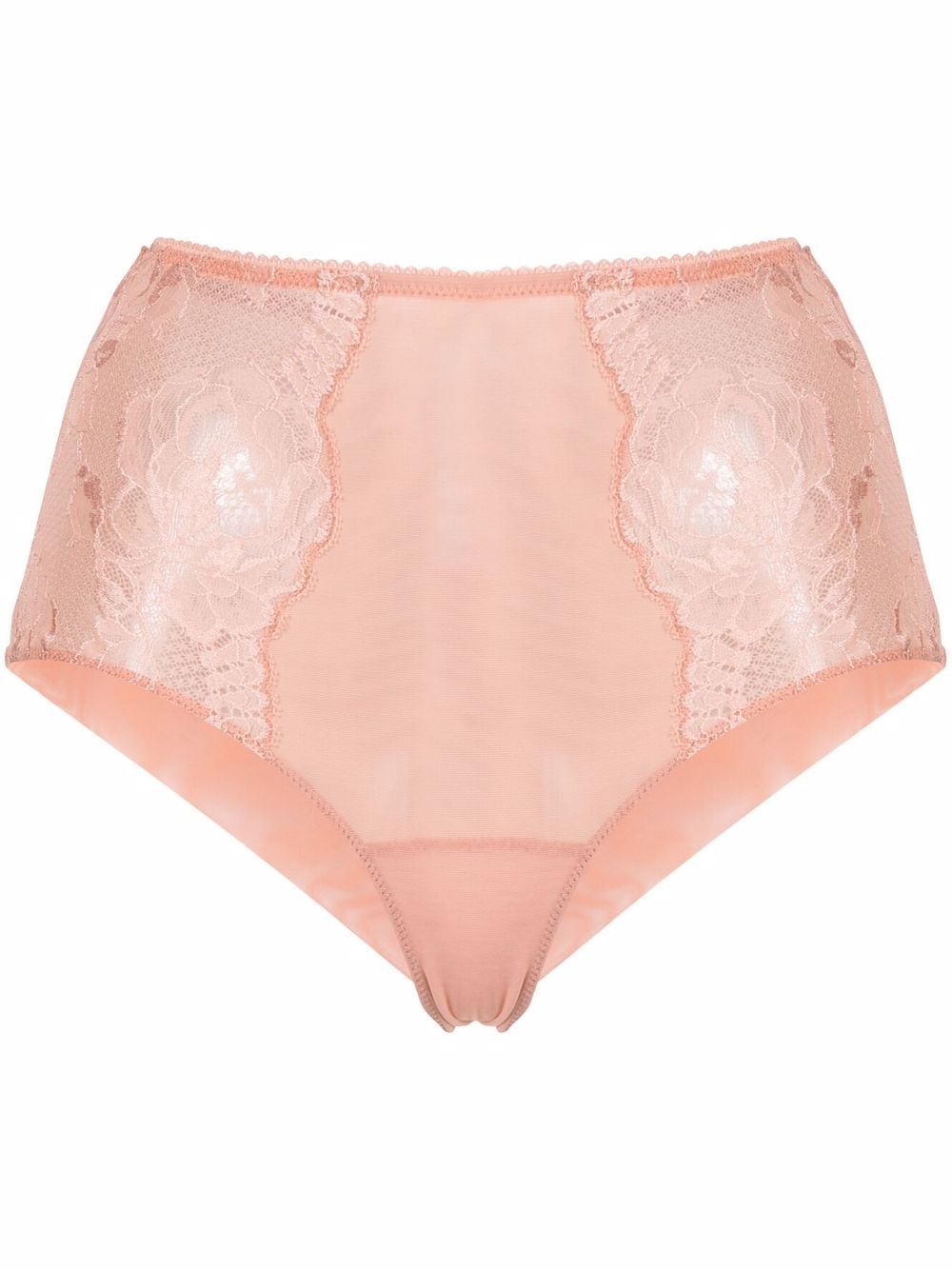 La Perla High-waist Lace Briefs In Pink