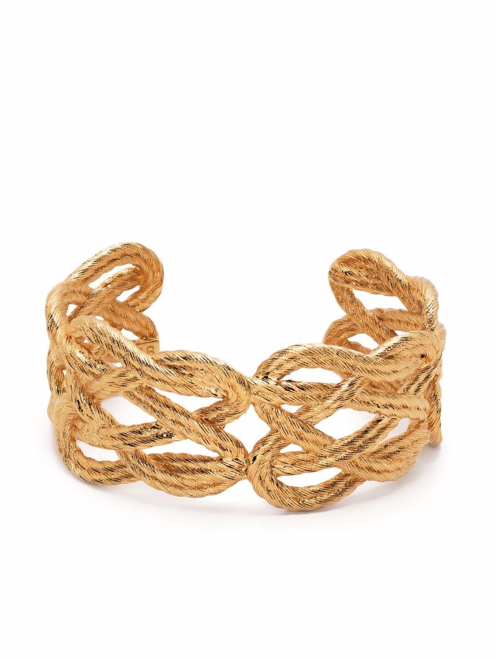 

Aurelie Bidermann Brandebourg rope cuff - Gold