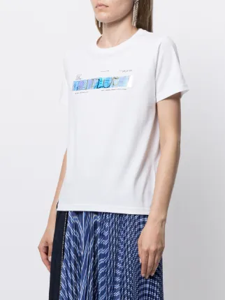 graphic print T-shirt展示图