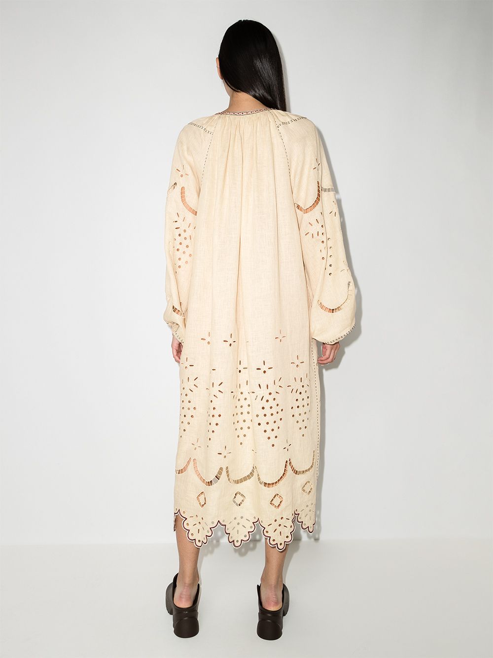 фото Vita kin платье миди zelda с английской вышивкой