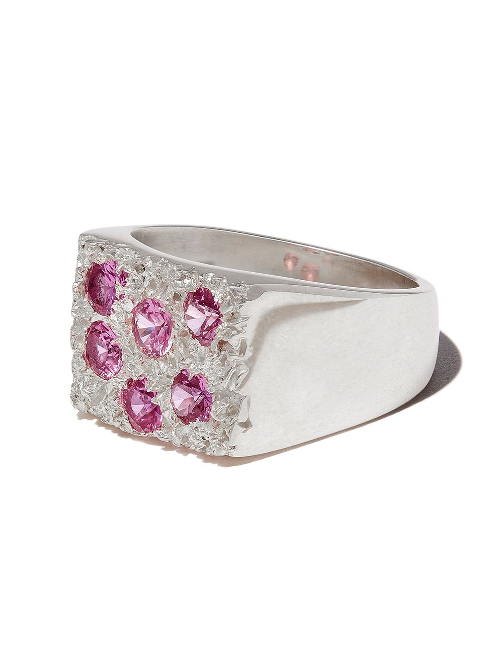 фото Bleue burnham grand rose garden sapphire signet ring