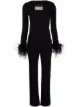 Imagen 1 de Saint Laurent jumpsuit con plumas en los puños