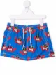 Image 1 of Mc2 Saint Barth Kids Cool Crab print swim shorts