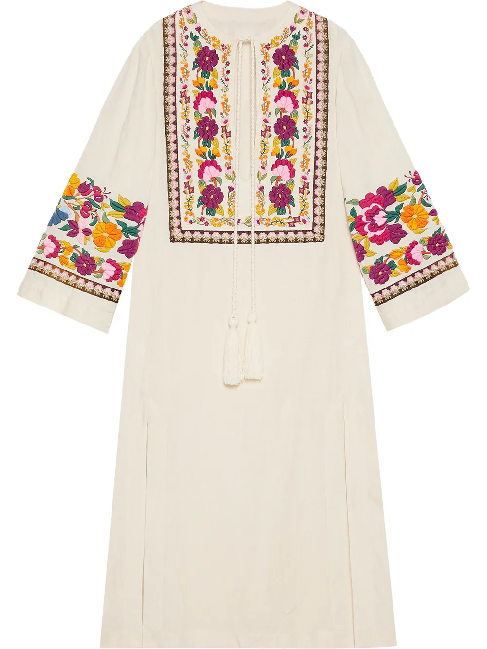 Afbeelding 1 van Gucci Jurk met geborduurde bloemen