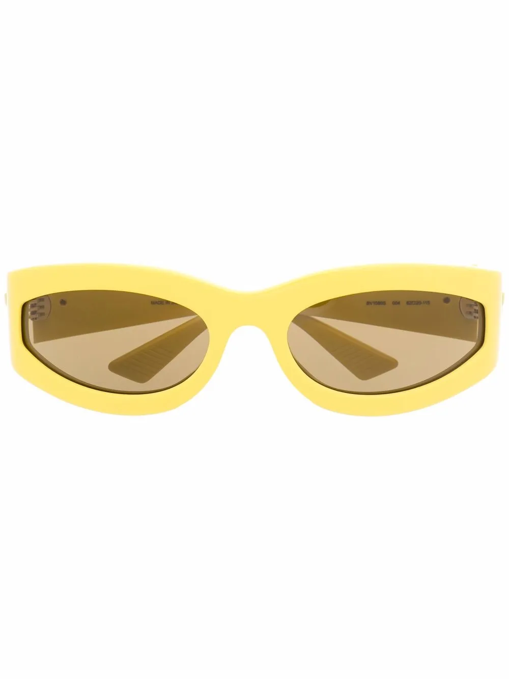 фото Bottega veneta eyewear солнцезащитные очки в овальной оправе