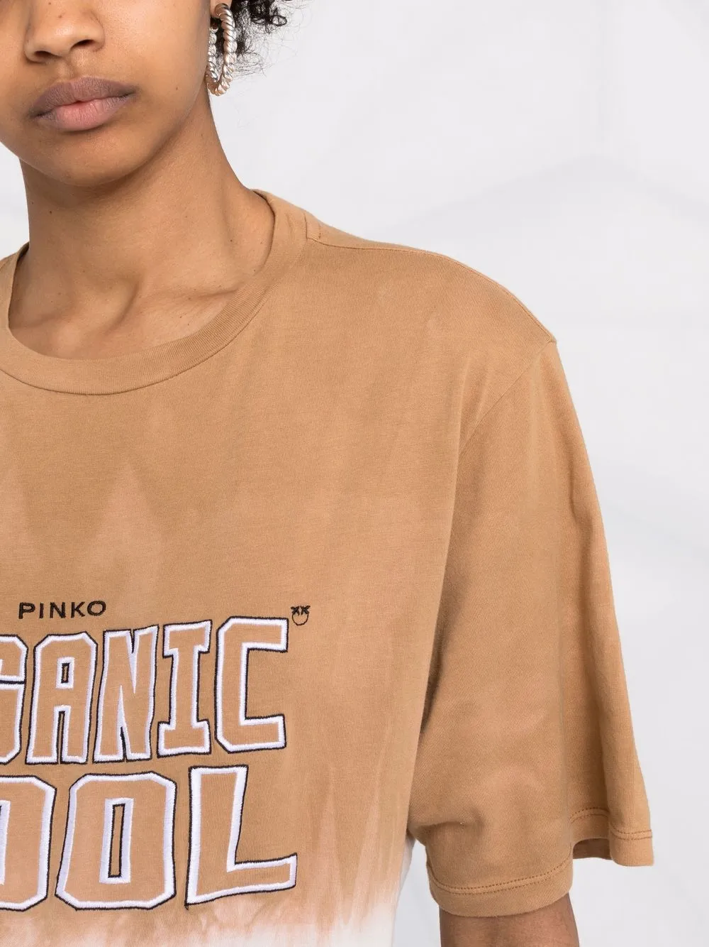 фото Pinko футболка organic cool с принтом тай-дай