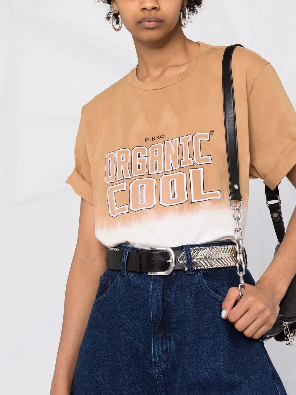 фото Pinko футболка organic cool с принтом тай-дай