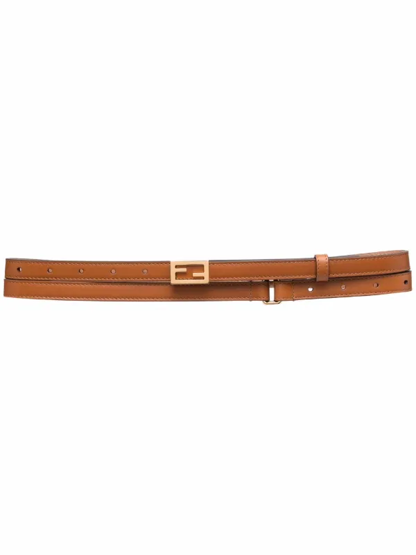Fendi Gurtel Mit Logo Schild Farfetch