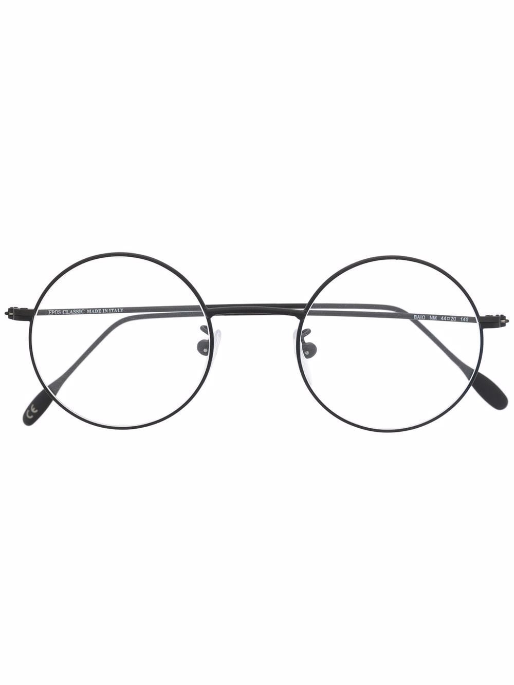 Epos Round-frame Glasses In Schwarz