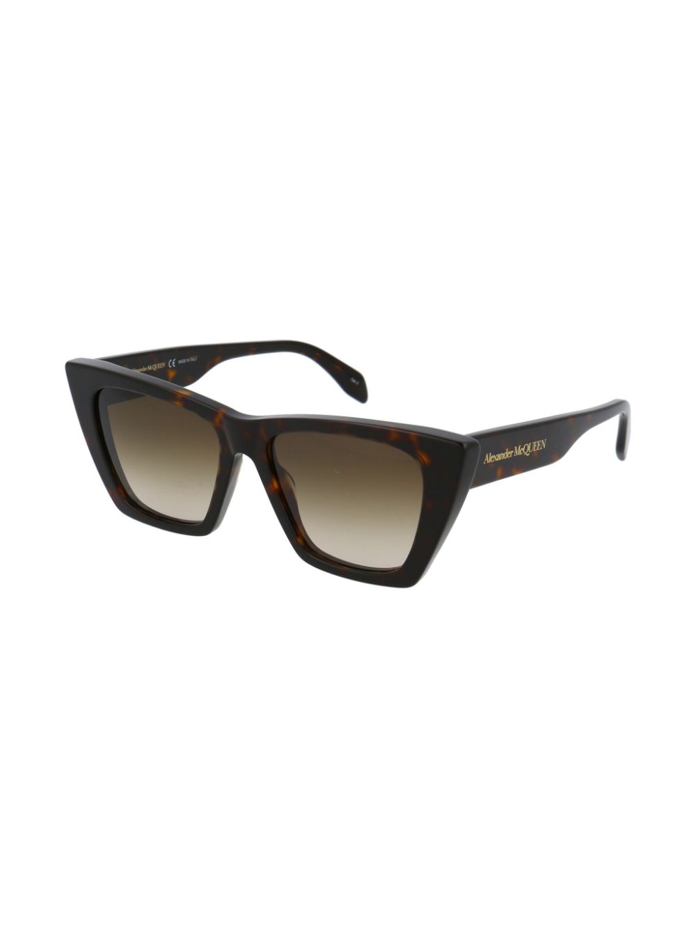 Alexander McQueen Eyewear tortoiseshell cat-eye sunglasses - Brown