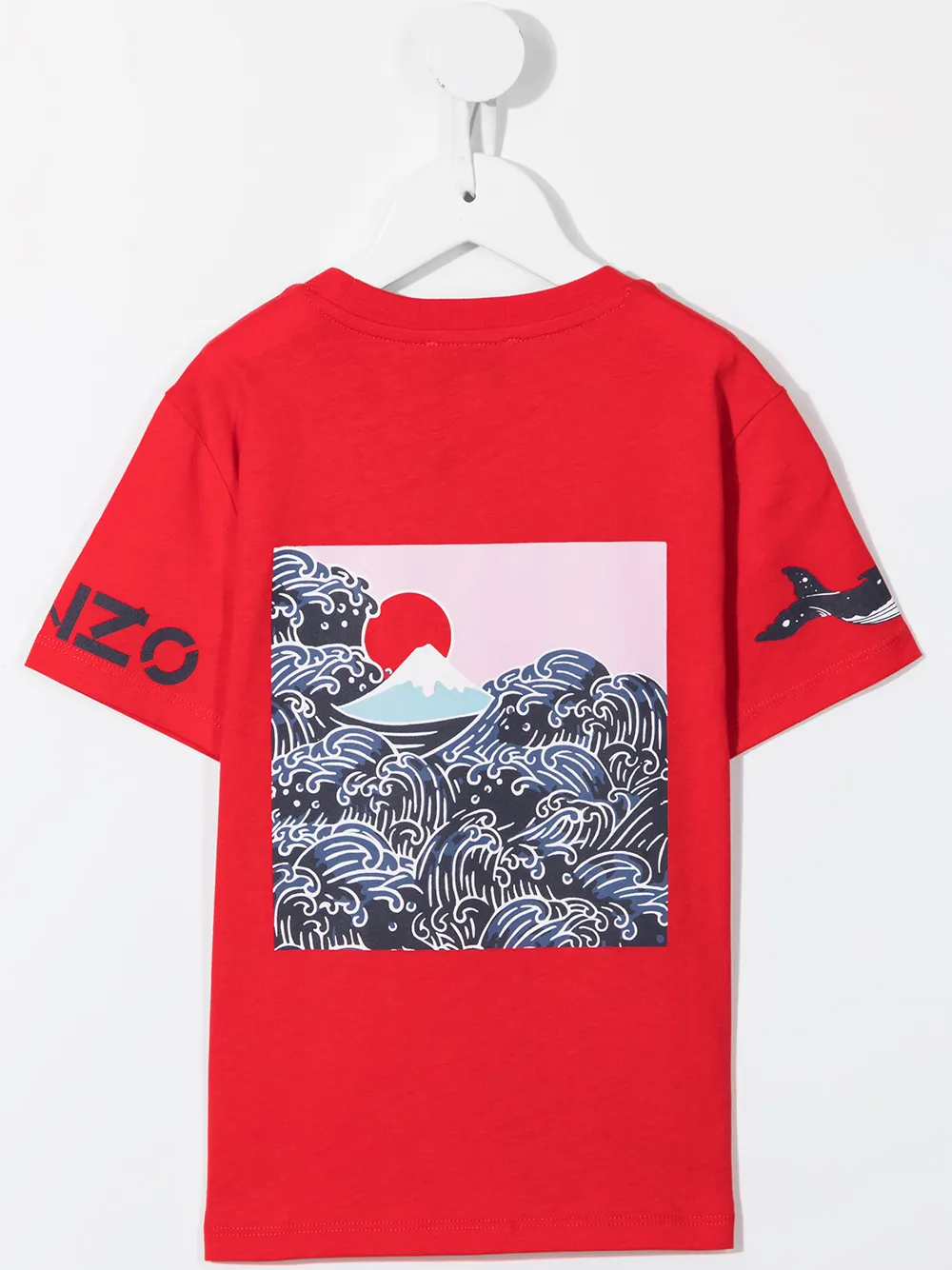 фото Kenzo kids футболка с графичным принтом