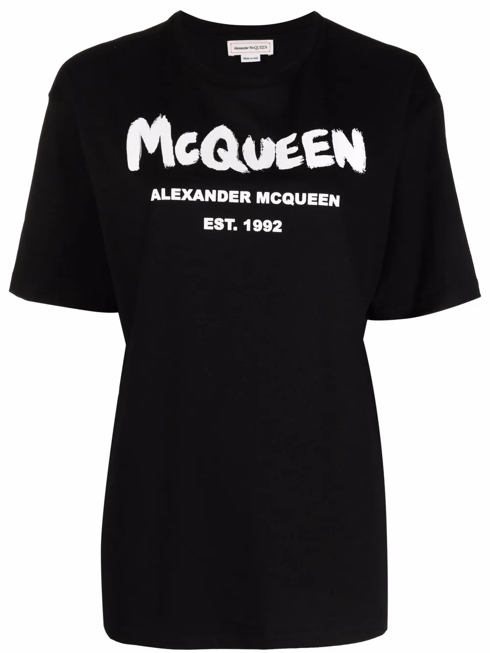 фото Alexander mcqueen футболка с логотипом граффити