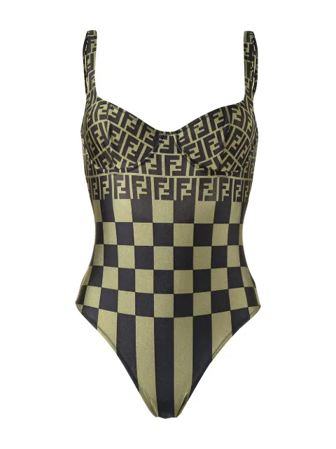 Fendi Pre-Owned مايوه 'بيكوين' بطبعة FF