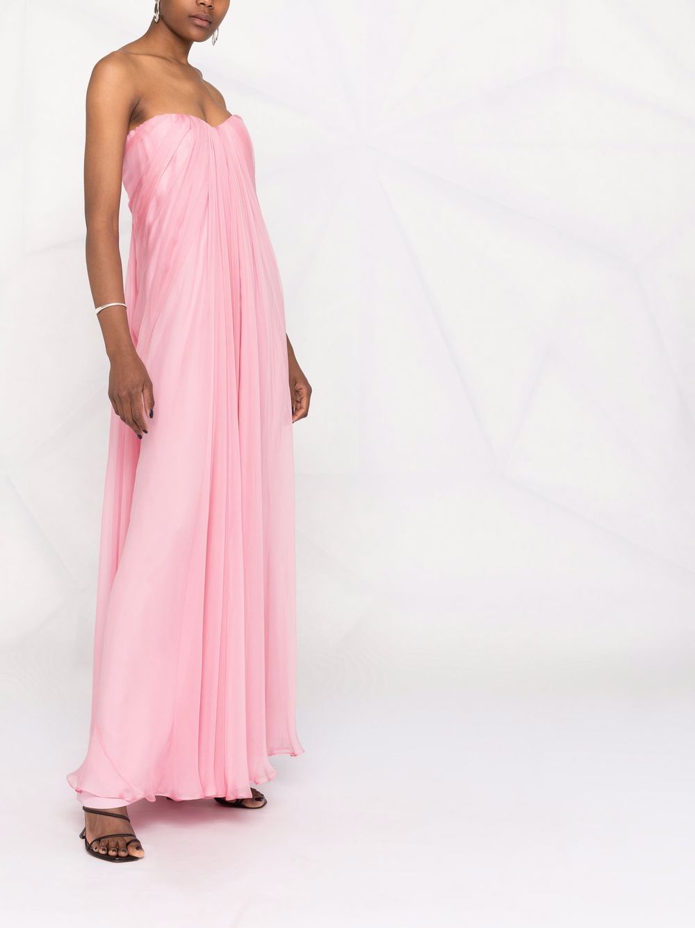 Alexander McQueen Strapless Flared Gown - Farfetch