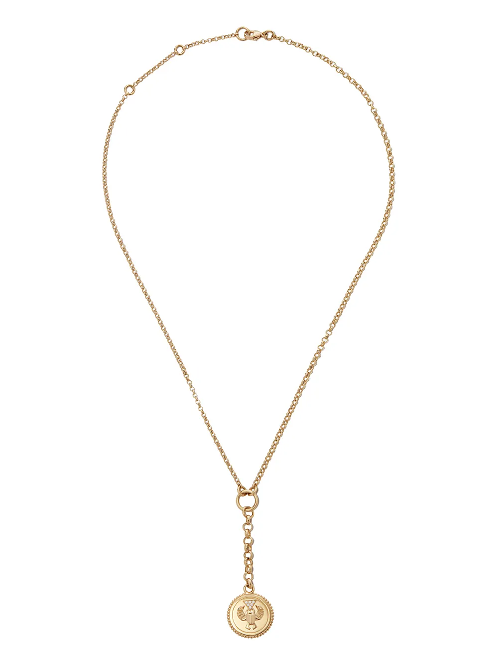 Lizzie Mandler Fine Jewelry L MANDLER 14K YG OG LNK RND WHT DIAM 01 55573₽