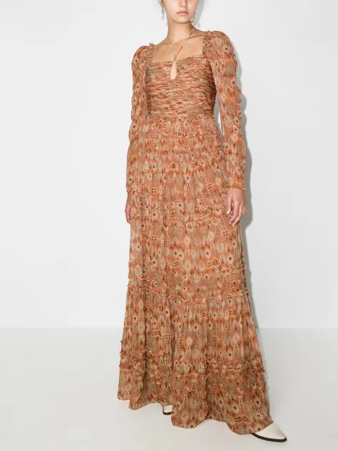 Shop Ulla Johnson Rabia printed silk 