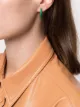 Image 2 of Bottega Veneta gold-plated silver malachite hoop earrings