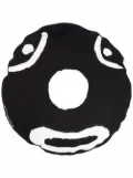 10 CORSO COMO reversible smiley print pillow - Black