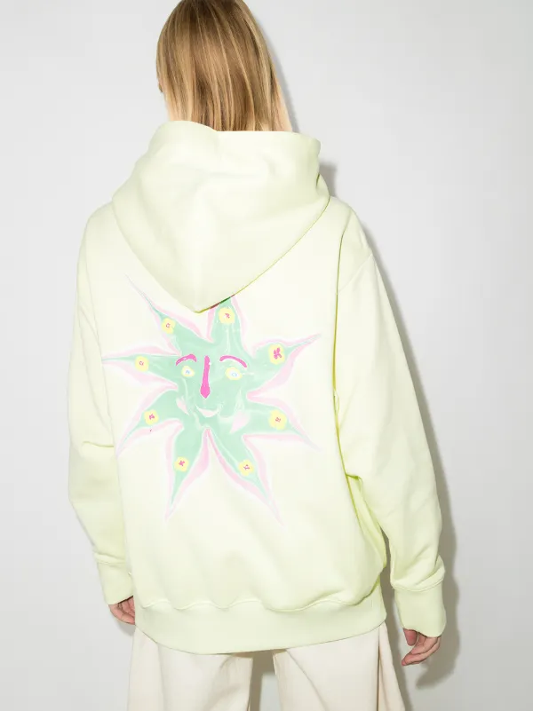 pull and bear oversized pouch pocket hoodie u0026 flower detail