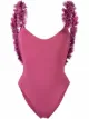 Image 1 of La Reveche Amira floral-trim swimsuit
