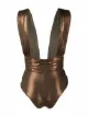 Image 2 of La Reveche Eloee metallic draped swimsuit