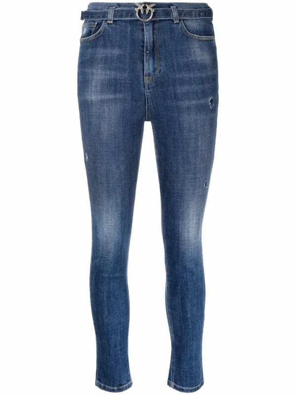 PINKO Belted Skinny Jeans - Farfetch
