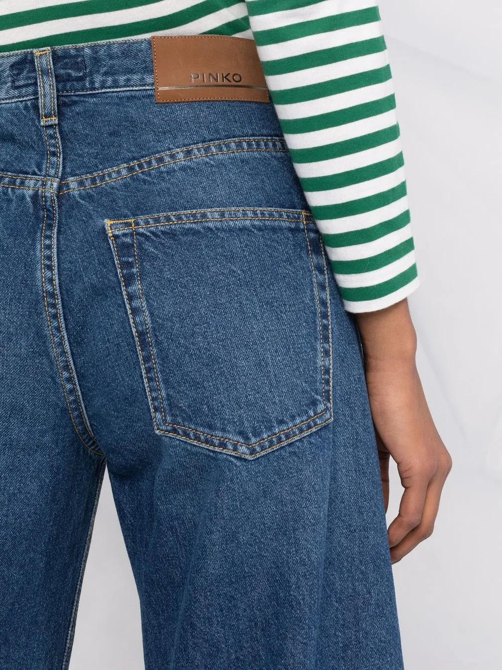 фото Pinko широкие джинсы с завышенной талией