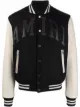 Image 1 of AMIRI logo-appliqué varsity bomber jacket